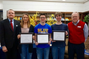Press Release - Sheridan School District Honors Three National Merit Finalists